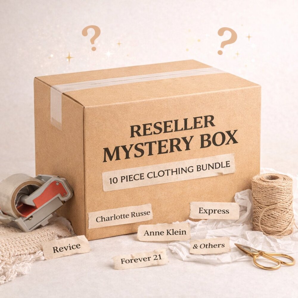 Reseller Mystery Clothing Bundle Lot 10pc Vintage Trendy Mixed Brands